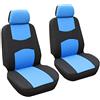 GUOCU Copri-sedili Auto Universale Set Completo/Set Copri-Sedile Universali per Anteriori e Posteriori/Accessori Auto Interno Blu 4 pezzi