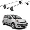 OMAC Barre Portatutto Trasversali in Alluminio per Nissan Note I 2006-2013 - TÜV/DIN 75302