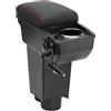 OYHCM Bracciolo centrale per Fiat 500 2007-2011,6 USB | Per Fiat 500 Bracciolo,5 USB+USB-C,Presa 12V,Portabicchieri,Doppio vano portaoggetti,Pelle PU,Installazione senza forare