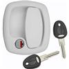 pro-Styling design for perfection Serratura per porta di roulotte, camper, caravan, sistema FF, colore bianco
