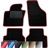 moto-MOLTICO Tappetini Auto Set di Tappeti in Moquette su Misura per BMW 3 E90 E91 2005-2012 (Filo Rosso)