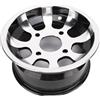 LUCKDANO Cerchi da 10 Pollici Ruota in Lega di Alluminio da 10 Pollici per ATV, Go Kart, Carrello da - Design Elegante, Prestazioni Migliorate - Larghezza 145 Mm / 5,7 (Larghezza anteriore 140
