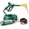 Ruioomeep Pompa diesel autoadescante da 12 V, 30 l/min, 100 W, pompa | Pompa di trasporto con tubo rinforzato da 5 m e pistola di erogazione per diesel cherosene, acqua non potabile, per camion