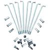 Generic Raggi per Bicicletta,Raggi per Ruota 12G 36 Pz/Lotto Raggi della Bicicletta Elettrica Diametro 2.5mm Lunghezza 185/190/195/200/205/210/215/220/225/235/245mm Raggi #45 Acciaio + Capezzoli