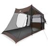 Generic Tenda per Auto 2 Persone Verde Impermeabile 356x206x205 cm Poliestere | Poliestere 185T con rivestimento in PU, cuciture termosaldate, aste e cinghie incluse, E-Port, borsa per trasporto, 4,4 kg,
