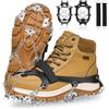 Udbrud Ice Tacchetti, Ramponi ad Artiglio a 24 Denti Ramponi Antiscivolo Resistente Ice Grips Ramponi Tacchetti Spikes per Outdoor Sci Ghiaccio Neve Escursioni Arrampicata