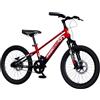 Tecnobike Shop Magik bike Thunder 20 Bicicletta Bambino 1 Velocità, MTB con Forcella Ammortizzata, Freni a Disco, Cerchi in Alluminio, Pneumatici Tassellati, Rosso