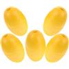 Veemoon 5 Pezzi Boa Galleggiante Ovale in PVC Giallo per Linee di Ancoraggio | Installazione Semplice Sulle Corde, Profilo Liscio, per Ambienti Marini, Segnalazione in Zona Nuoto, Uso Nautico