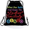 Generic Zaino con Coulisse Colorful Bingo Borse da Palestra uomo e donna 36x42cm | Sport String Zaino Pratico Sacche Sportive per Festa quotidiano Viaggio