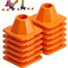 Generic Coni di agility 10,2 x 5,1 cm, 12 pezzi, impilabili, resistenti, blu cielo | Cono sportivo per allenamento di agilità per allenamento individuale di squadra, ciclismo, motociclismo, guida stradale