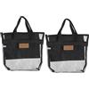 Parliky 2 Pezzi organizer da toilette in poliestere mesh nero con cerniera | Due tasche separate, asciugatura rapida e struttura traspirante, leggero e resistente agli strappi, per palestra e dormitorio
