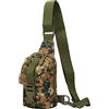 QIYUANT Zaino Monospalla Mini Tattico Uomo Donna Militare Borsa Petto Piccola Nylon Impermeabile 800D Borsa a Tracolla per Campeggio Escursionismo Trekking Ciclismo Viaggio - Giungla Digitale