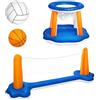 Generico Set Pallavolo per Piscina Palloni giocattolo galleggianti universali per | Giochi Piscina Campo da Pallavolo per Spiaggia Lago Cortile Vacanza Festività Intrattenimento