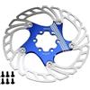 KNCHVBGAU Disco Freno per Bicicletta 140mm 160mm 180mm 203mm Rotori Freno a Disco a 6 Fori per Freno a Disco Idraulico per Shimano Biciclette Tamburo Freno Posteriore Freno