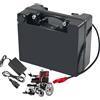 WSDAV Batteria per Sedia a rotelle elettrica da 24 Volt 24V 15AH 20AH 25AH 30AH 40AH 50AH 60AH Batteria al Litio Ferro fosfato con Caricabatterie per Motore da 0-1440W