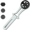 BEAZOOM Supporto universale per manubrio per computer da bicicletta per Garmin | Bryton, 142 mm, argento, facile da installare