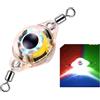 Generic Luce di pesca a LED con rilevamento dell'acqua per attacco rig in linea | Accensione automatica in acqua e spegnimento quando rimosso, struttura a doppia rotazione, faccia fish-eye riflettente