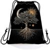 Generic Sport String Zaino Tree of Life Borsa con coulisse Best Friends 36x42cm | Sacca Zaino Sportiva Regolabile Zaino con Coulisse per quotidiano uomo e donna sport