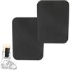 Fukaisu Parastinchi Snowboard, 16,5x12,7cm Tagliabili Parastinchi Sci Protezioni Schiuma Ispessita 5mm Fodera Stivale Sci per Snowboard Sport Protezione da Urto (Nero)