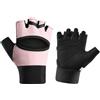 Generic Guanti per trazioni a mano, apertura posteriore, elasticizzati, da polso | Attrezzatura da allenamento per Kettlebell Rows Machine Press Work
