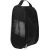 EXCEART Borsa Porta Scarpe da Palestra Cerniera, Nera, Portatile | Tessuto Oxford in Poliestere, Rete Laterale Doppia, Maniglia Pratica, per Valigia e Viaggio