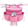 Generico Handlebar Basket Bike Accessories Reflective Strip Multi-Pocket Top Handle | Practical Bike Basket For Kids Reflective Strip Multi-Pocket Top Handle Universal, Handlebar Basket Accessories For Boys Girl