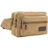 CSAZAAQ Borsa da uomo in tela Marsupio Sport All'aperto Multifunzionale Maschio Pack Durevole Borse Ad Alta Capacità Borsa Portatile D, cachi, Taglia unica