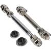 Hoppipola Set di assi Quick Release da 10,8 cm, anteriore per bici da | anteriore e posteriore, diametro 9,5 mm, per sgancio rapido, con cuscinetto da 6000, anodizzato nero