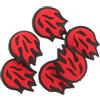 LIFKICH 6 Pezzi Ammortizzatore a Forma in Silicone Rosso | Meno Vibrazioni e Controllo, Decorazione Delicata per Corde e Gioco su Terra Battuta