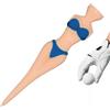 jupsjuice Divertente Golf Tees Bikini Golf Training Tee | Portatile Novità Attrezzature Sportive per Uomini Donne Principianti Golfer Driving Range Pratica Corso Backyard