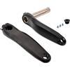 FUANA Guarnitura cava MTB per gxp 170 mm anello stretto largo Hollow MTB | 6061 per bracci in alluminio forgiato, rivestimento sabbiato, antiruggine, misura 175mm, finitura bianca