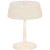 Zafferano, Lampada Sister Light Wi-Fi Mini, Lampada da Tavolo Ricaricabile e Senza Fili con Controllo da Remoto, per Salotto ed Esterni, Dimmer a Step, 2200-4000 K, Altezza 17 cm, Colore Avorio
