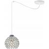 Light Home LH Light-Home Spider Crystal Lampadario a Sospensione - Lampadario Ragno per Soggiorno Camera da Letto e Cucina - Lampade a Sospensione in Vetro con Paralume Moderno - 1 Luce - E27 - Cromo