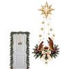 Suoern Presepe Luminoso Da Parete LED Decorazione Natalizia Acrilico | Decor Da Parete Scena Natività Luce Calda 2D, Facile Da Appendere, Decorazione Religiosa Per Casa Ingresso Camera