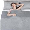 Elegear Coperta Rinfrescante, Arc-Chill 3.0 Q-Max>0.5 Coperta Estiva Fresca, Traspirante Comoda Leggera Morbida Coperta Rinfrescante Double-Face per Letto, Divano, Viaggio, 130x170cm, Grigio
