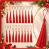 ALESSCOP 140 Mini Nappine Decorative Rosse 14 cm in Poliestere | Nappe per Segnalibri Fai-da-Te, Orecchini, Bigiotteria, Sacchetti Regalo, Bomboniere, Ventagli e Artigianato
