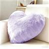 Wapasezyar Cuscino a forma di cuore per la cameretta dei bambini, morbido cuscino a forma di cuore, per San Valentino o festa della mamma, regalo romantico per compleanno, per letto e viaggi, divano (viola)