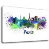 Printerland Quadro Moderno CITTA' città PARIGI Quadri moderni da Parete XXL grande Stampa su tela Canvas Decorazione muro Murale Soggiorno Arredo Camera da letto Cucina (50x70 cm, parigi)