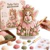 Generico Kit Punch Needle Adulti Forniture Fai da Te per Fata dei Fiori in Tessuto | Set di Punch Needle Fatto a Mano Per Insegnanti d'Arte Hobbisti Casa Laboratori Progetti Scolastici