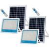 K2 STORE - 2 PEZZI Faro Led Esterno Con Pannello Solare Fotovoltaico 1200w Luce Bianca Fredda 6000k Bianco IP66 Impermeabile Pannello Solare Faro Con Sensore Crepuscolare Compreso Di Telecomando