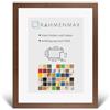 RahmenMax Morena Cornice portafoto in legno, 57 x 75 cm, moderno profilo molto quadrato, 75 x 57 cm, ampia scelta di colori: noce scuro con vetro sintetico antiriflesso da 1 mm