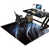 Tkuhknag Tappeto per Sedia Gaming, Tappeto Sedia Ufficio Antigraffio, Tappeto per Sedia con Ruote, Tappeto Salvapavimento Protezione Parquet, Tappetino Protettivo Resistente per Pavimenti Duri 60 x 90 cm