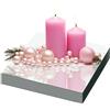 CEUQIESO 12 specchi quadrati per decorazioni da tavolo, ciotole in acrilico per matrimoni, compleanni, decorazioni da tavolo, portacandele, fai da te (30 x 30 cm)
