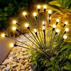JUMRHFAN Luci Solari Firefly, Confezione da 4-40 LED, Impermeabili, per Esterni | 2 Modalità di Illuminazione | Luci da Giardino per Patio, Cortile, Decorazione Prato