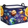 Clastyle Cesto Portabiancheria Spazio Cestino Portaoggetti Cosmico Cesta Biancheria Genitori per Organizzare Giocattoli Vestiti, Universo, 40x30x30 cm