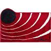 Grund Tappetino da Bagno Design COLANI, Ultra Morbido e Assorbente, Antiscivolo, 5 Anni di Garanzia, Colani 2, Tappeto per Il Bagno 60x100 cm, Rosso