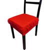 SalGiu Cuscini Sedia Cucina (6 pezzi) Con Fascia Elastico Imbottito e Sfoderabile 40x40 cm (Rosso)