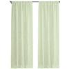domus&trend Tenda Puro Lino 100% Made in Italy, Telo d'Arredo Grandi Altezze, Finitura Sartoriale Bastone Binario, Semifiltranti 1 Pannello Tende per Interni Soggiorno (Verde chiaro, 140 cm_x_280 cm)