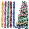 Sprinlot Ghirlande di Natale Multicolore, 10 M Tinsel Ghirlanda Multicolore, Ghirlanda Natalizia Festone di Orpelli, Ghirlanda Albero di Natale, Decorazioni Albero di Natalizie