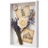 Intckwan Cornice A3 Bianca, Cornice Profonda 3D, 3 cm, 43,5 x 31 cm | Cornice profonda per oggetti in MDF e acrilico per foto, fiori secchi e medaglie; da parete in verticale o orizzontale